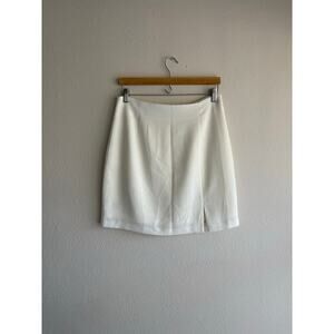 Vintage MGA cream Pencil Skirt coastal scandi preppy grandma neutral minimalist